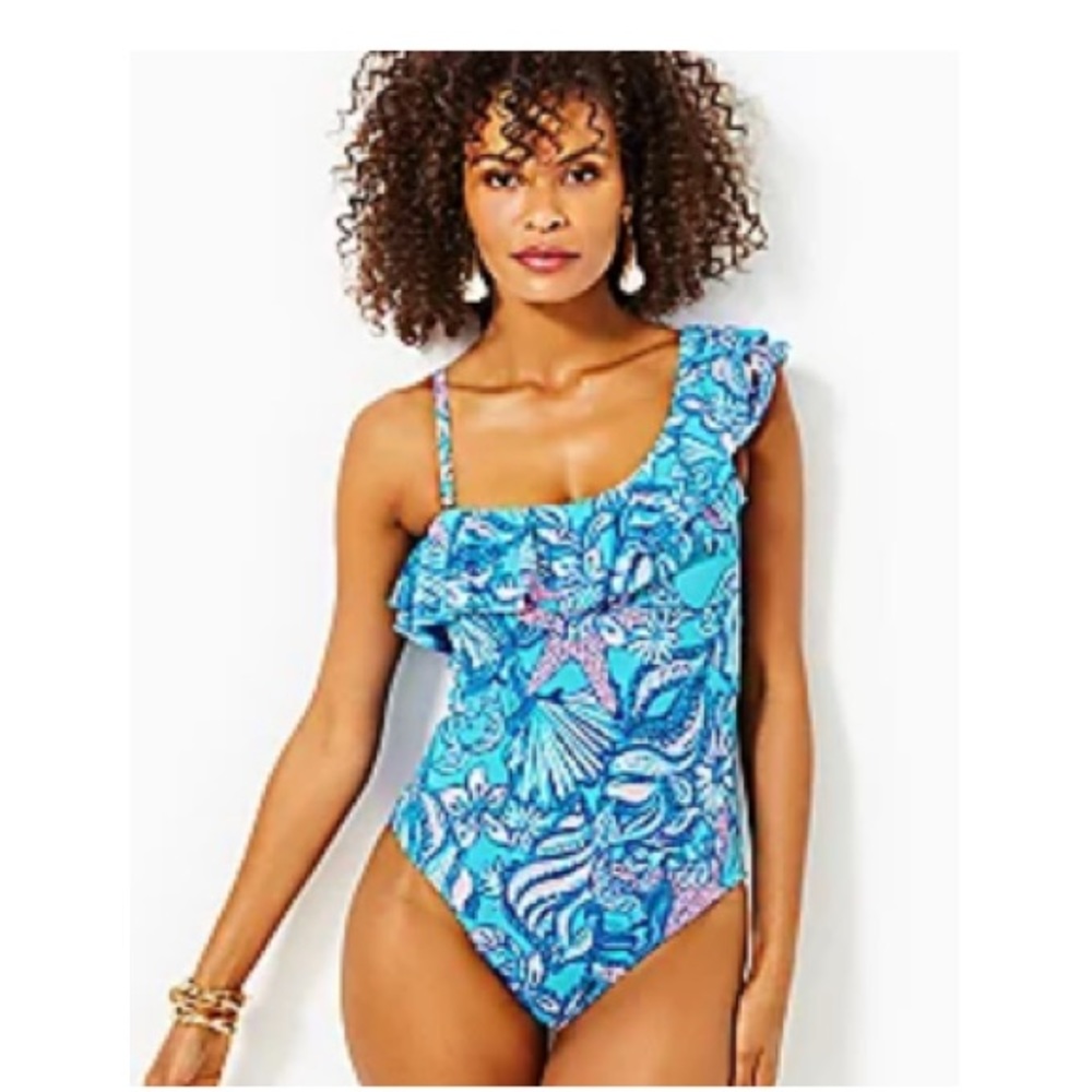 Caelum ruffle one piece size 8 new in bag with tags
